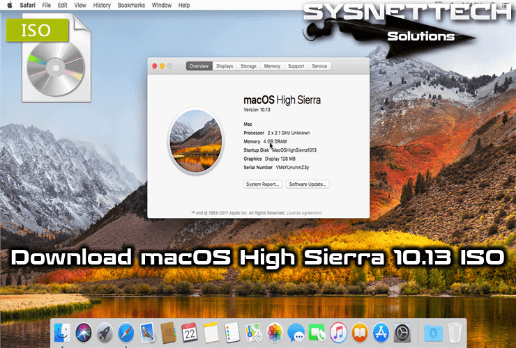Download mac os high sierra iso